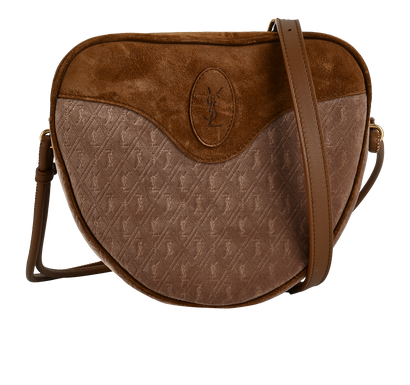 Mini Le Monogram Coeur, £495, Handbags, Beige/Brown, Suede, Front view